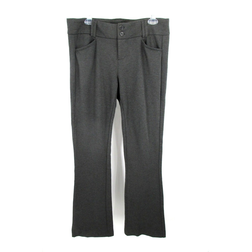 NWT TORRID STUDIO Career Ponte Trouser Pants Women 12 Tall Gray Pockets Mid Rise